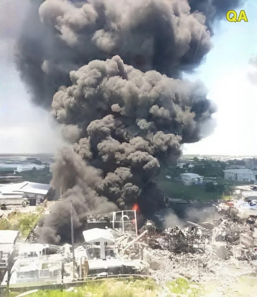 Breaking news A major fire broke out in…