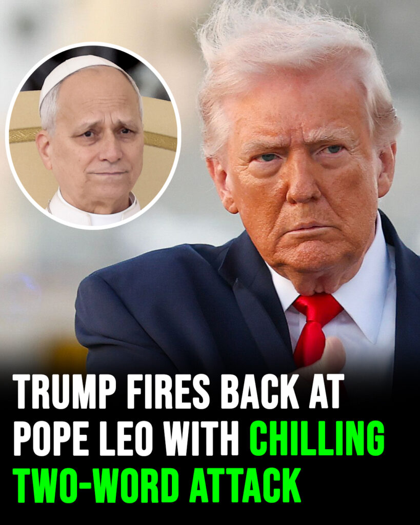 Donad Trump fires back at Pope Leo with chilling two-word attack
