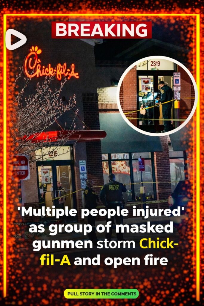 ‘Multiple people injured’ as group of masked gunmen storm Chick-fil-A and open fire
